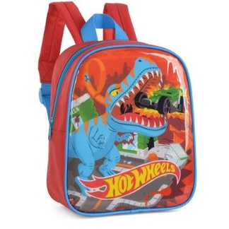 Mochila Hot Wheels Meninos Infantil Creche Escola Peqeuna Luxcel