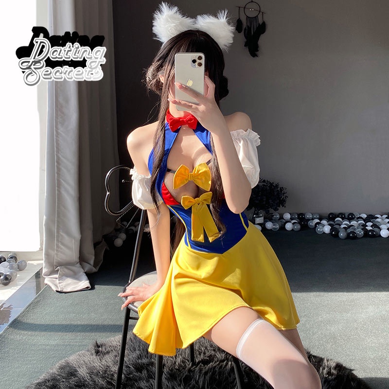 Role Playing Anime Kawaii Lingerie Sexy Sem Encosto Princesa Vestido