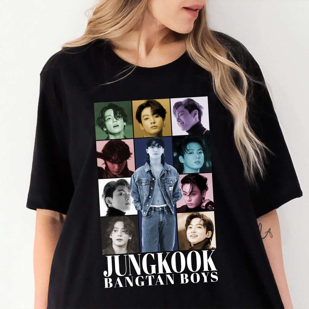 BANGTAN JUNGKOOK SEVEN Álbum Camiseta De Algodão Plus Tamanho Men s E