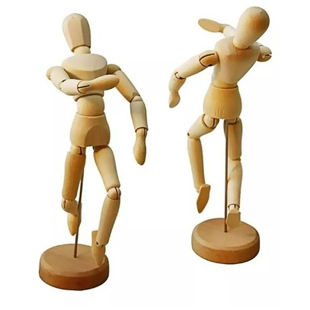 BONECO ARTICULADO MADEIRA DESENHO MANEQUIM 33 Cm MODELO Shopee Brasil