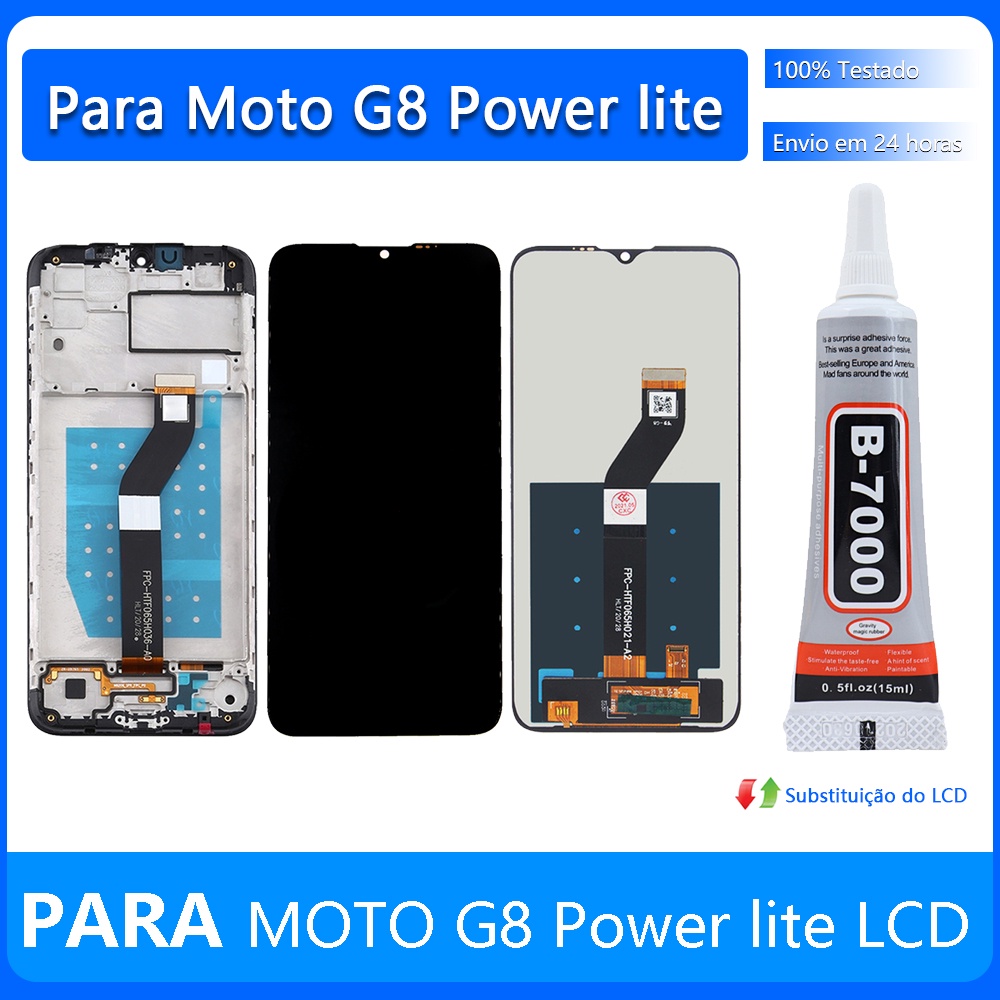 Display Tela Frontal Touch Completo Compat Vel G Power Lite