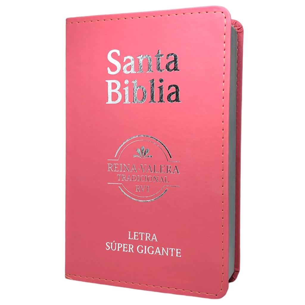 Bíblia Sagrada em Espanhol Santa Bíblia Tradicional Cor Rosa Capa Luxo