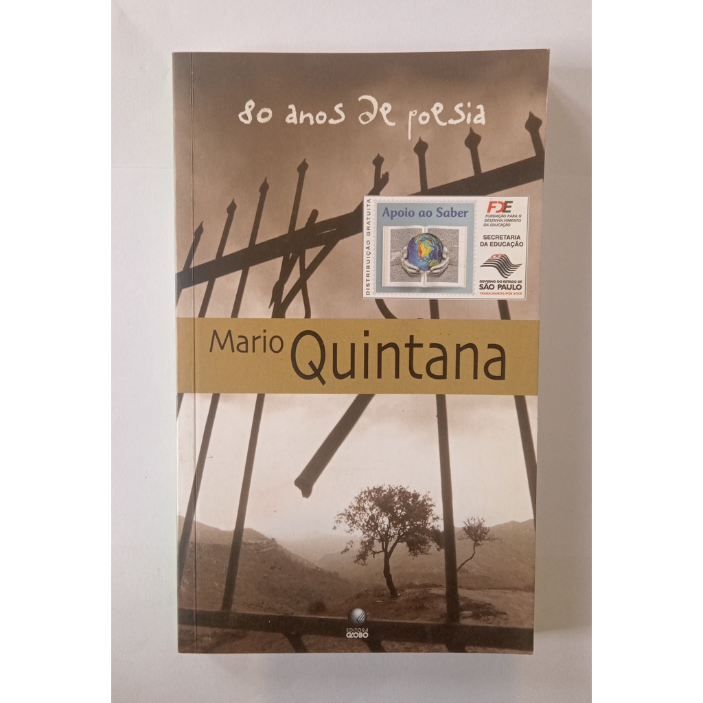 LIVRO 80 ANOS DE POESIA MARIO QUINTANA Shopee Brasil