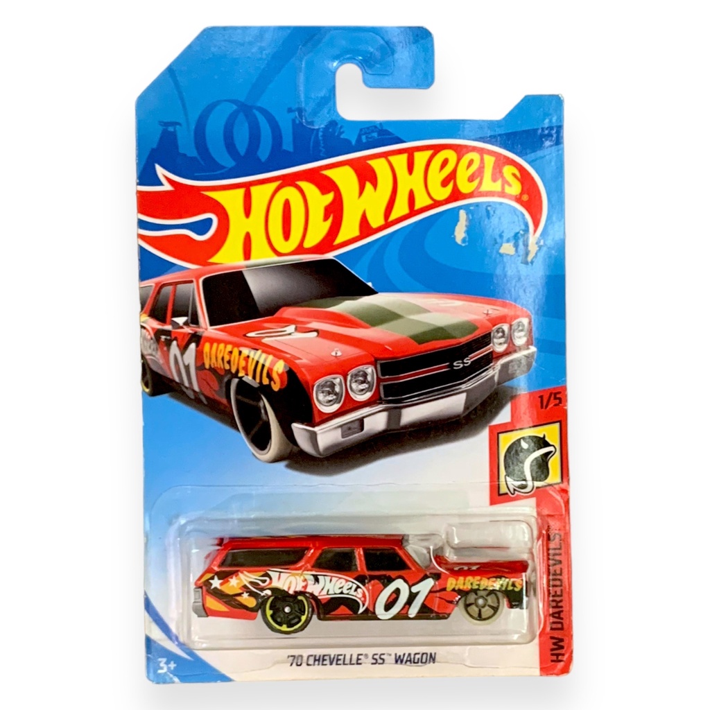 Miniatura Carro Hot Wheels 70 Chevelle SS Wagon HW DAREDEVILS 1 5 Shopee Brasil