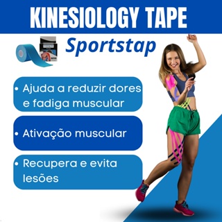 Fita Kinesio Tape Fisioterapia Bandagem Taping Muscular Shopee Brasil