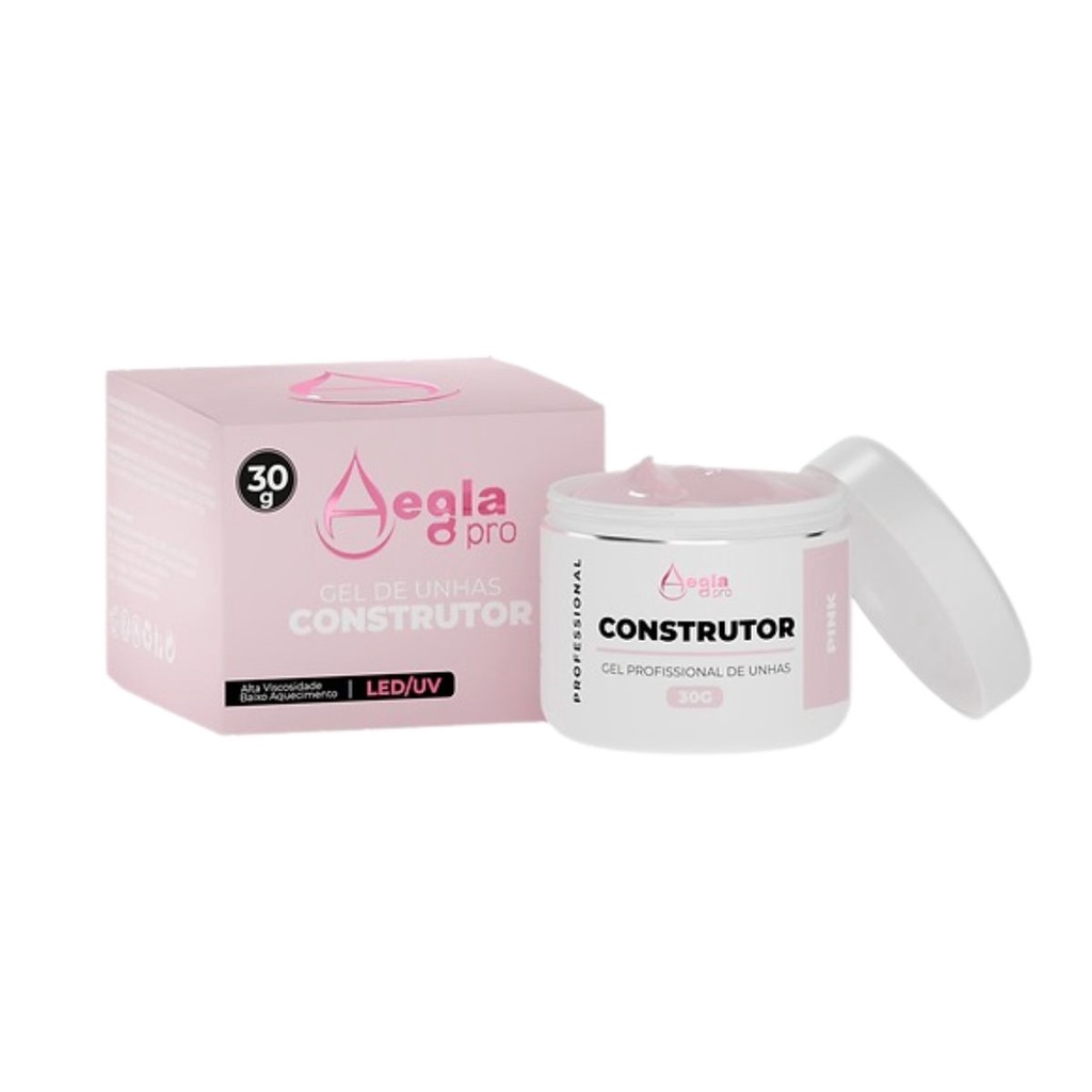 Gel De Unhas Construtor Aegla Pro G Pink Nude Shopee Brasil