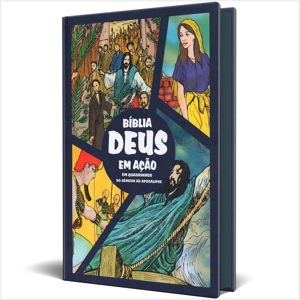 B Blia Deus Em A O Em Quadrinhos Capa Dura Jesus Acalma A Tempestade