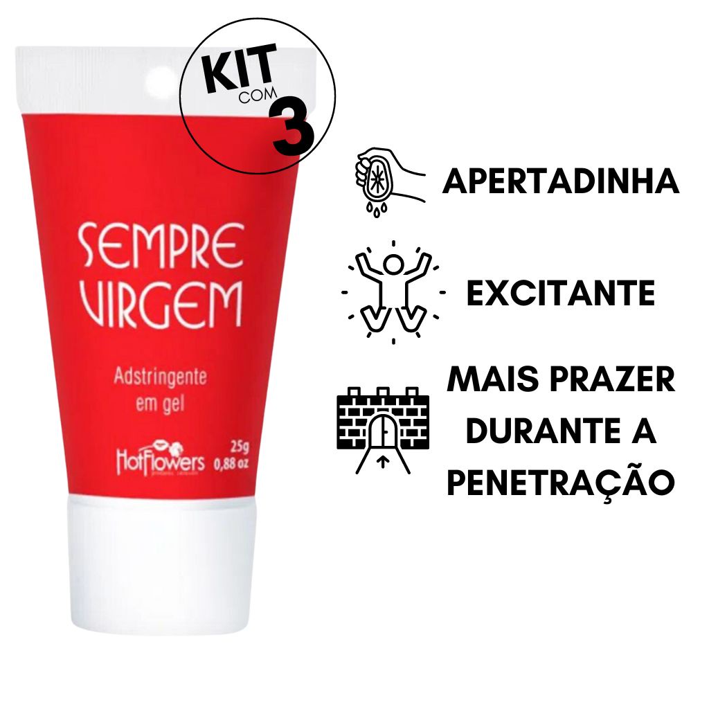 Sempre Virgem Kit C Gel Ntimo Feminino Adstringente G Hot