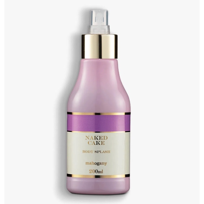 Body Splash Naked Cake 200 Ml Spray Corporal Mahogany Feminino Shopee