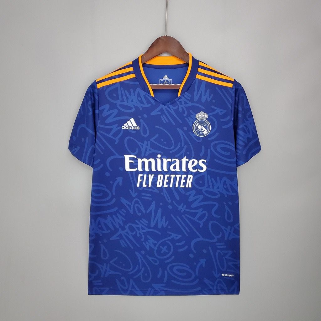 Camisa Camiseta De Time Do Real Madrid Azul Nova Lan Amento Pre O