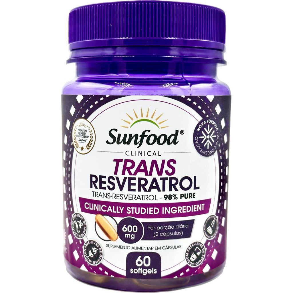 Trans Resveratrol Pure Mg C Psulas Sunfood Clinical Shopee