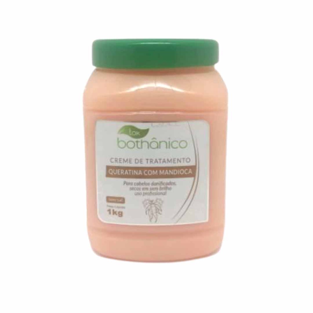 Creme de tratamento capilar Tok Bothânico Queratina Mandioca 1Kg