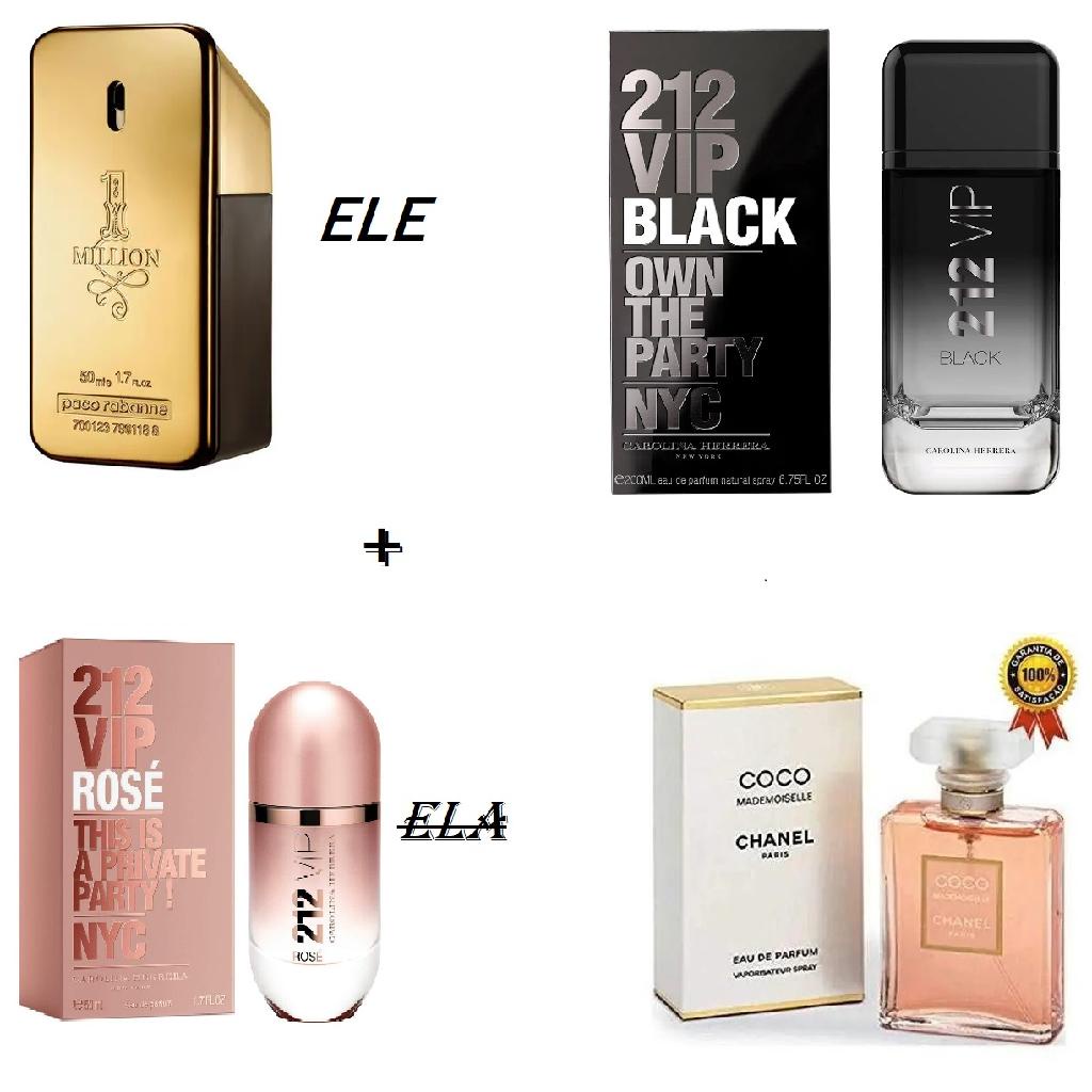 Kit Perfumes Masculinos Femininos De Ml Importados A Base De Oleo