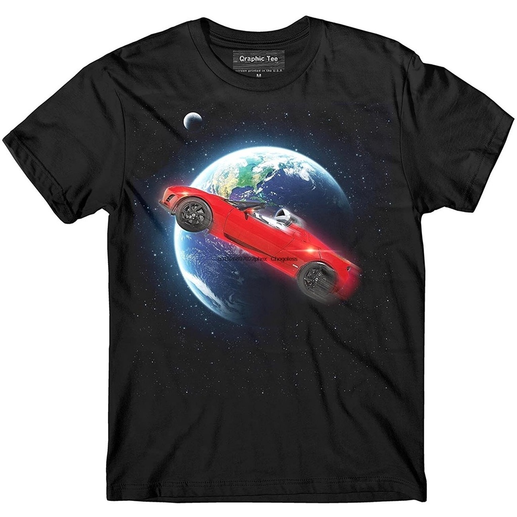 Camiseta SpaceX Roadster Elon Musk Tesla Falcon Heavy Shopee Brasil