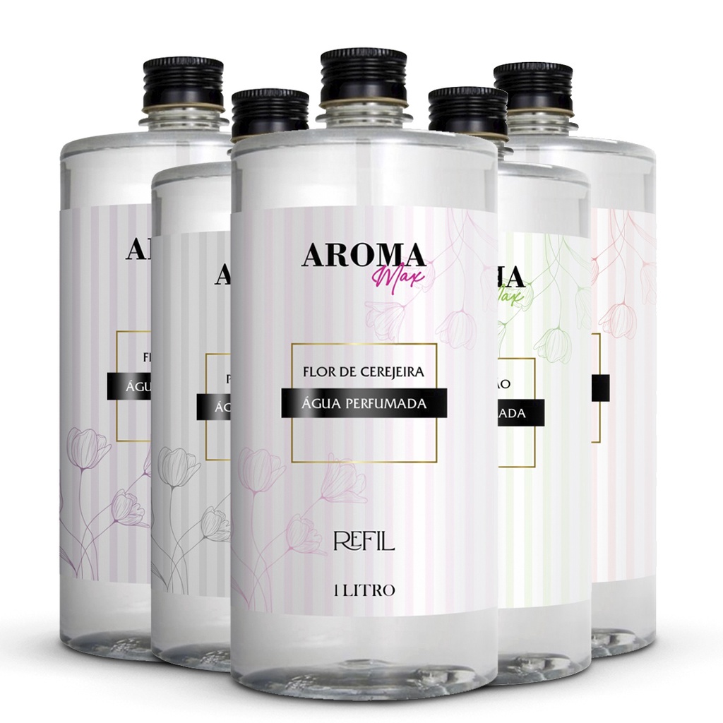 Água Perfumada 1000ml Aromatizador para Roupas Lençóis e Tecidos