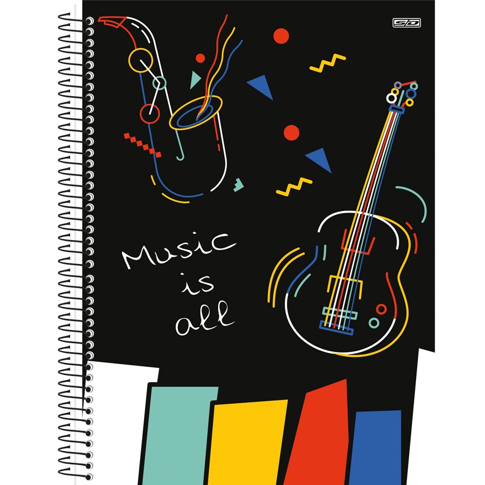 Caderno De M Sica Folhas Mat Ria Capa Dura S O Domingos Shopee