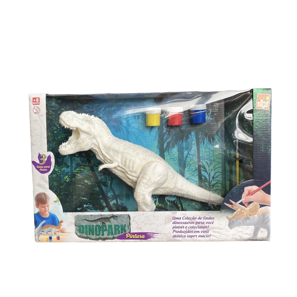 Dinossauro Para Colorir Bee Toys Dinopark Pintura Shopee Brasil