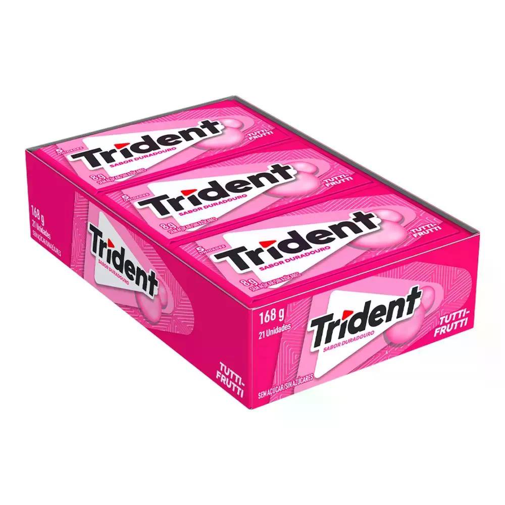 Chiclete Trident Sabor Tutti Frutti Caixa Unidades Shopee Brasil