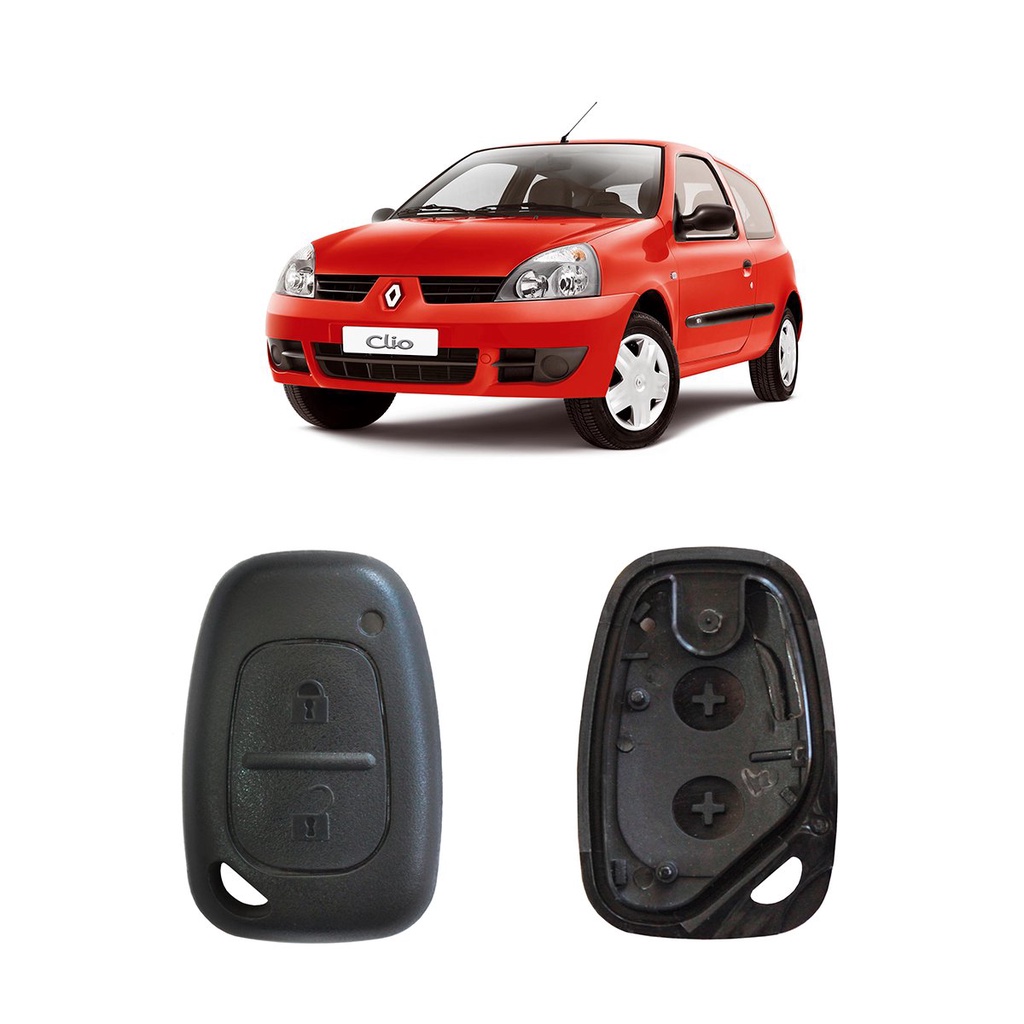 Capa Controle Chave Renault Clio Es Led Autokey Shopee