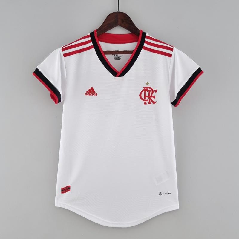 Camisa De Time Feminina Flamengo Branca 2022 II Futebol Flmg Shopee