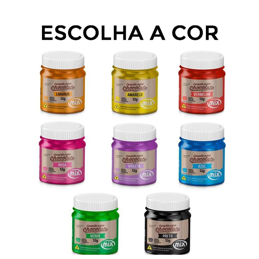 Corante Em Pasta Para Chocolate Escolha A Cor G Mix Shopee Brasil