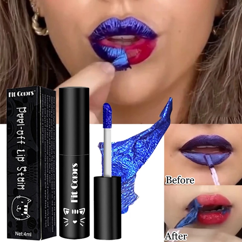 Batom Vermelho Brilho Labial Duradouro Cosm Tico Peel Off Lip Glaze