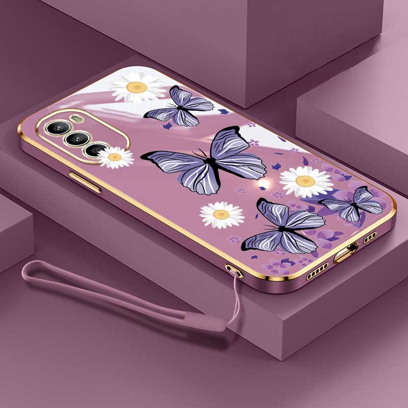 Motorola Moto G Edge G G Edge Butterfly Flower Rubber Capa