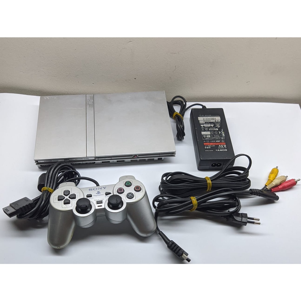 Console ps2 prata slim kit LER DESCRIÇÃO Escorrega o Preço