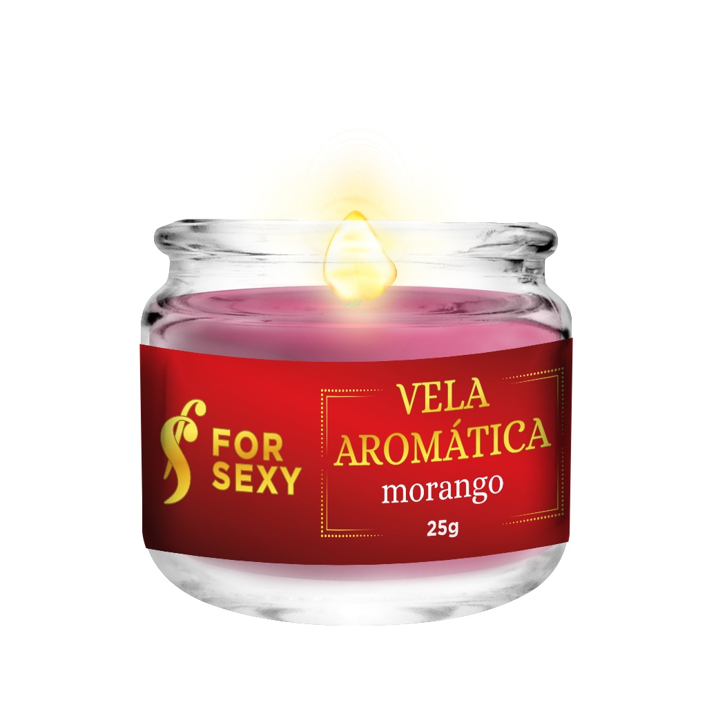 Vela Sabor Morango Comest Vel Massagem Corporal Sensual E Quente For