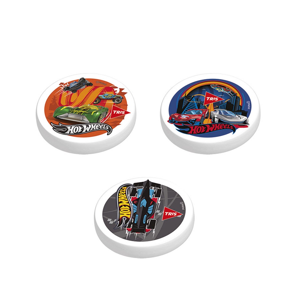 Borracha Escolar Hot Wheels 3 Unidades Volta As Aulas Tris Shopee Brasil
