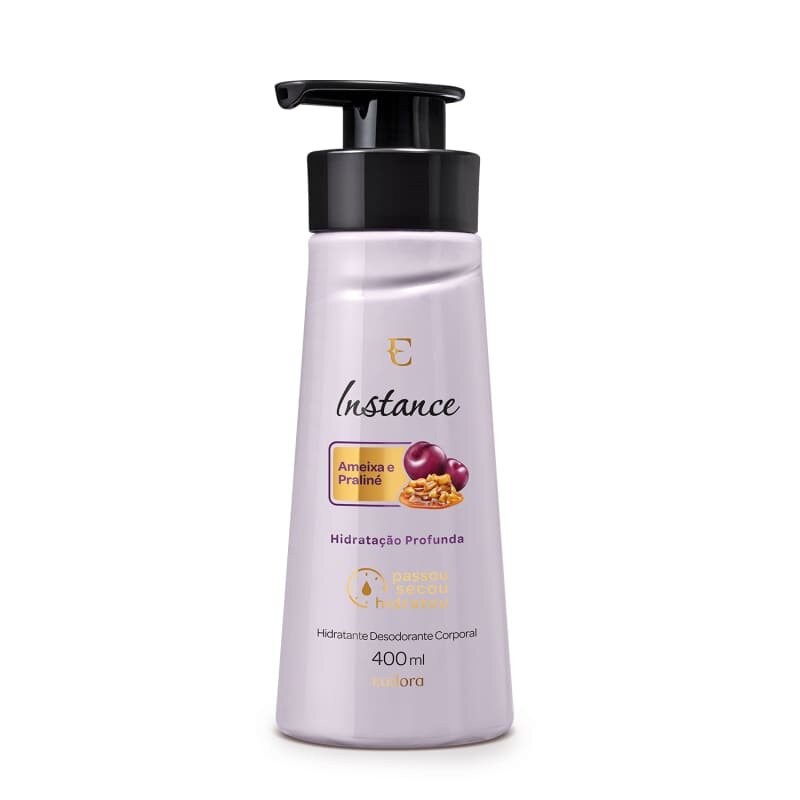 Hidratante Corporal Instance Ameixa e Praliné 400ml Eudora Shopee