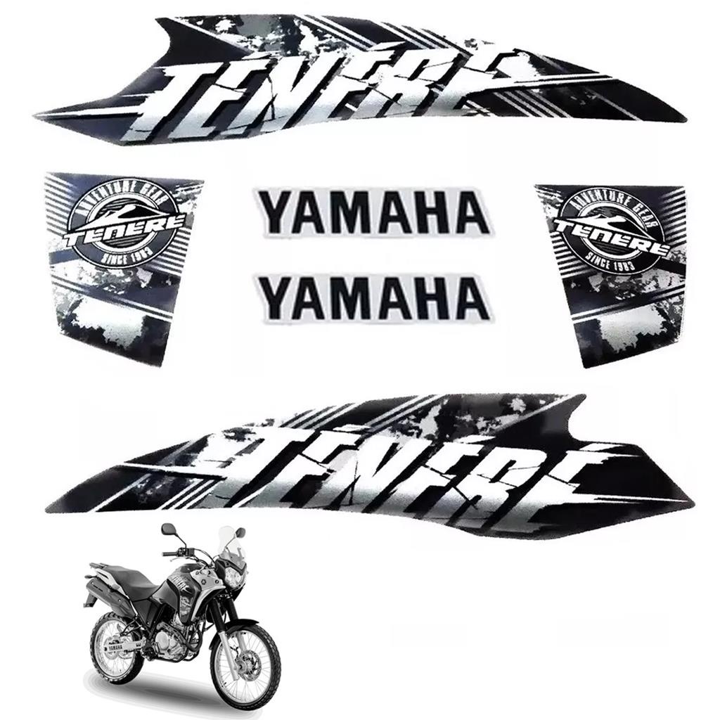 Kit Adesivo Faixa Yamaha Tenere 250 Xtz 250z 2017 Cinza Shopee Brasil