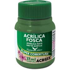 Tinta Acrilica Fosca Acrilex Verde Musgo 513 37ml Shopee Brasil