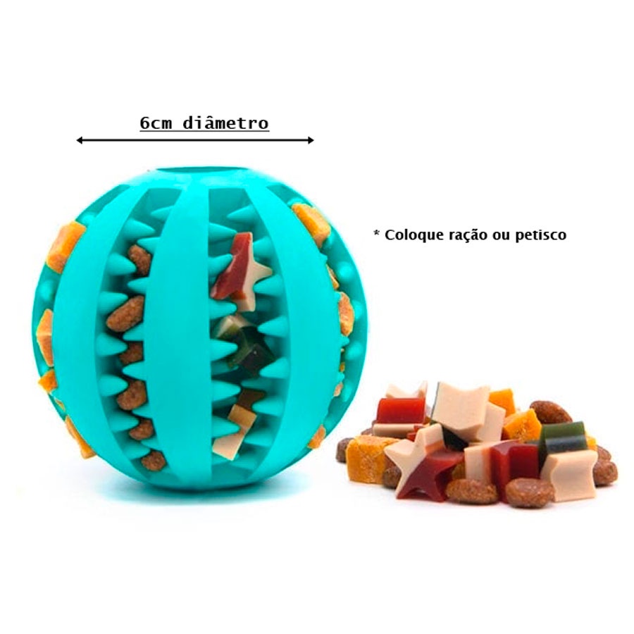 Bola Multifuncional Escova Mordedor Porta Petisco Pet Ball Shopee Brasil