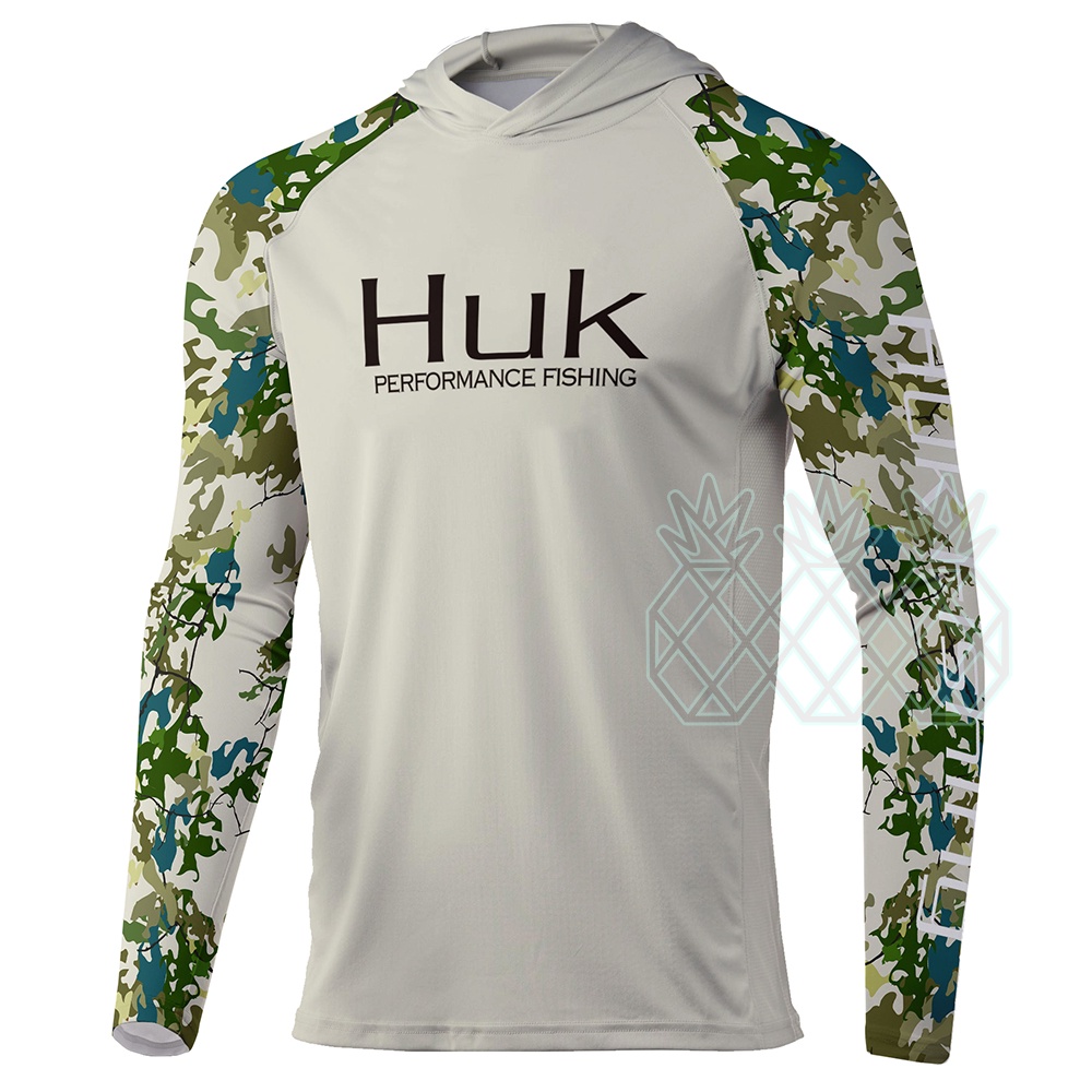 Best Style Huk Camisa De Pesca Homem Manga Longa Jersey Hooded Sun