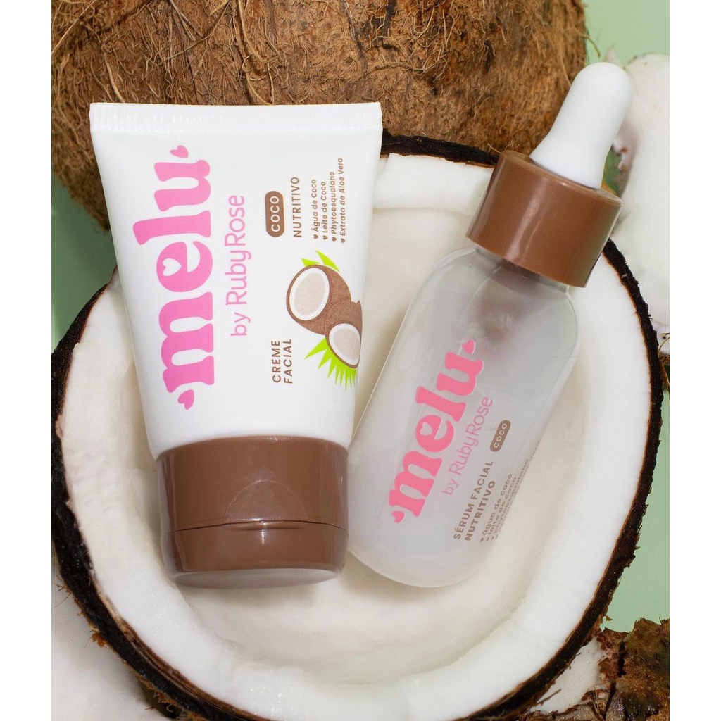 Kit Creme Facial Melu Coco Nutritivo G Serum Melu Coco Nutritivo