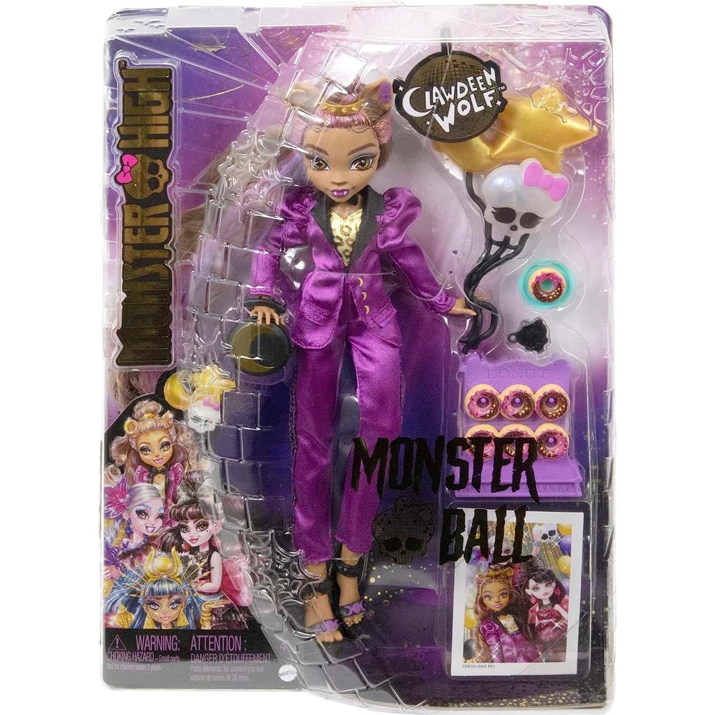 Boneca Monster High Clawdeen Wolf Monster Ball Mattel Hnf Shopee Brasil