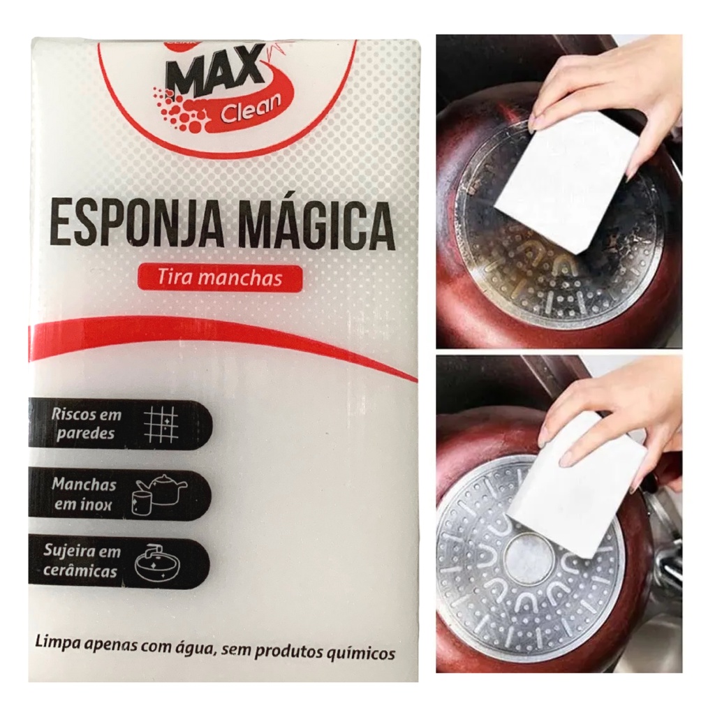 Esponja Magica Buchinha Limpeza Bucha Tira Manchas Melamina Shopee Brasil