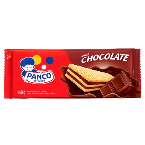 Biscoito Wafer Recheado De Chocolate Panco G Shopee Brasil