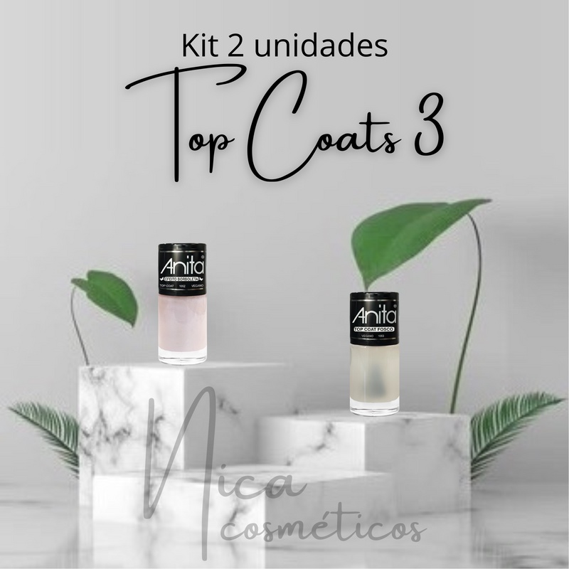 Kit Anita Top Coat Efeito Borboleta E Fosco Shopee Brasil