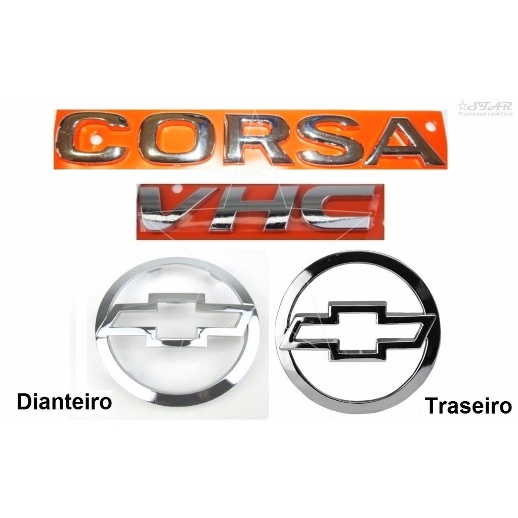 Kit Emblemas Corsa Hatch Vhc Modelo Original Shopee