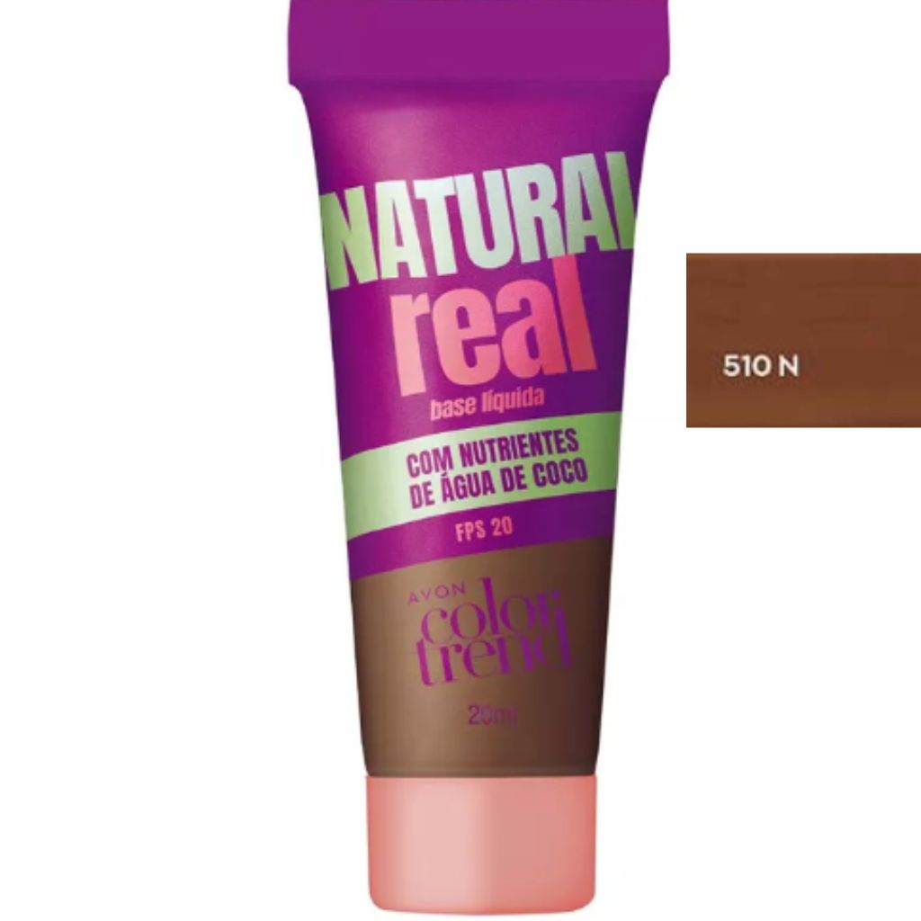 Natural Real Base Liquida Avon Color Trend 25 Ml 510N Shopee Brasil