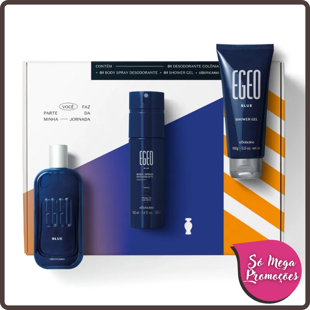 Egeo Blue Kit 3 Itens Dia Dos Pais Shopee Brasil