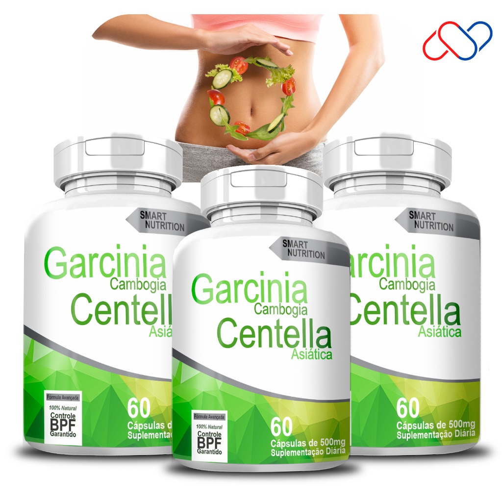 Kit Garcinia Centella Asi Tica Mg C Psulas Shopee Brasil