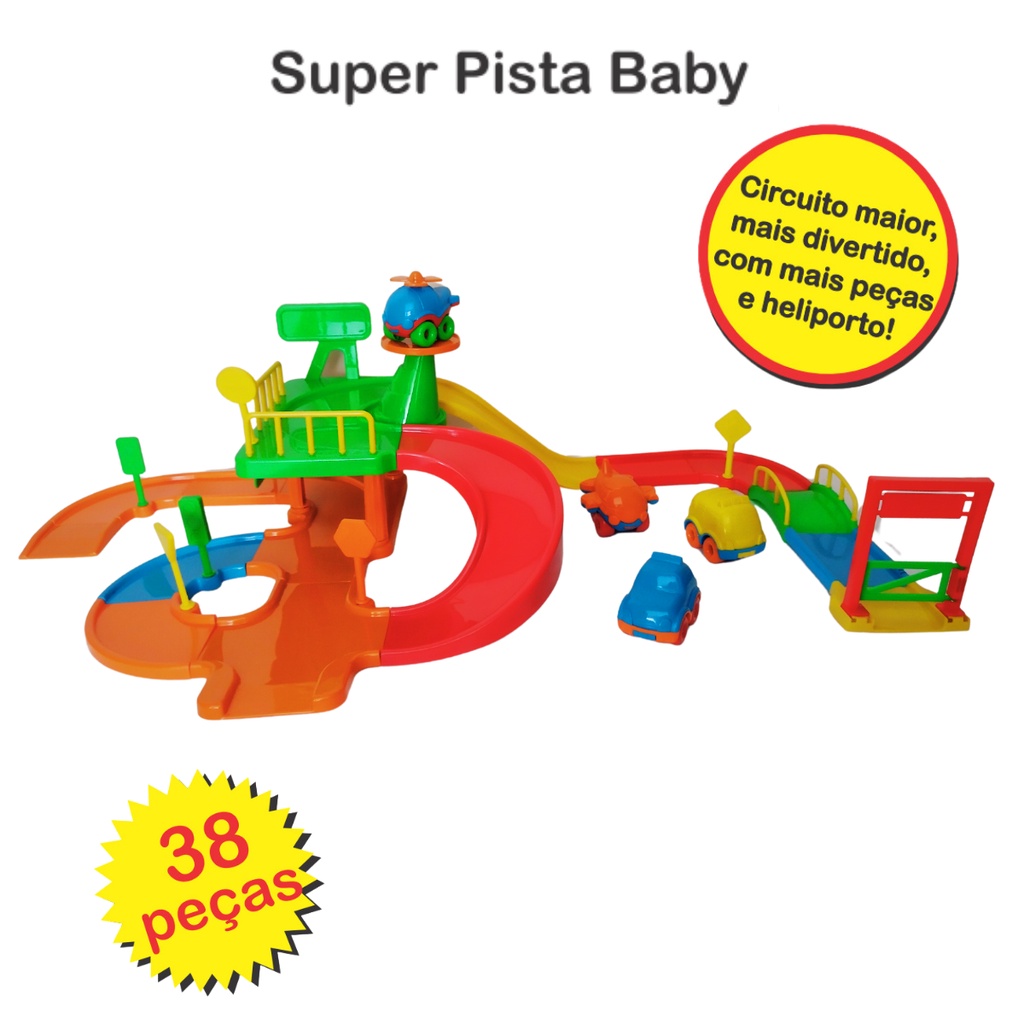 SUPER PISTA DE CARRINHO CORRIDA BABY INFANTIL EDUCATIVO HOT WHEELS