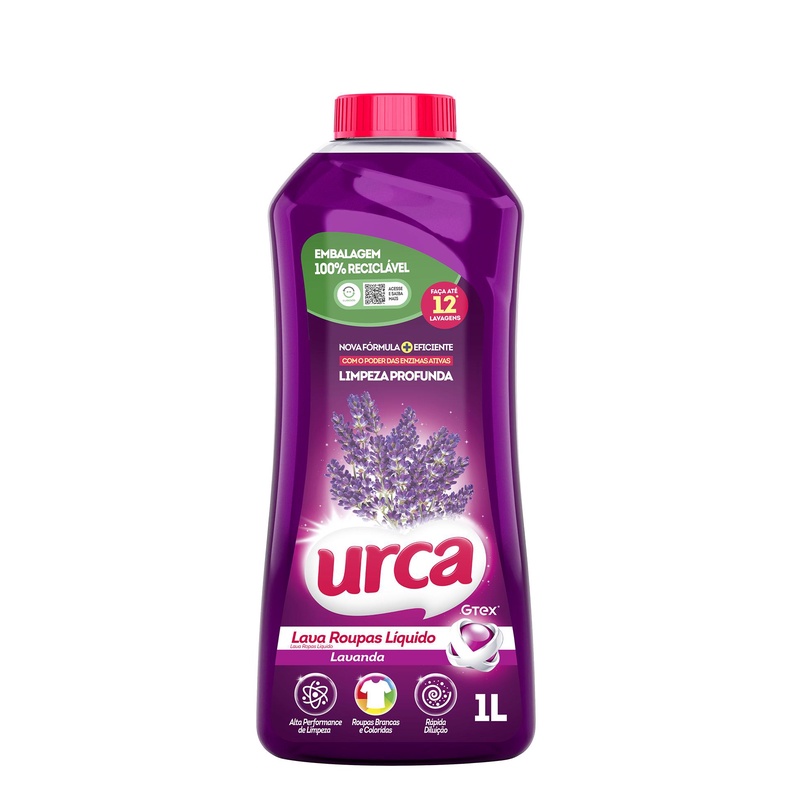 Lava Roupas Liquido Urca Lavanda 1L Shopee Brasil