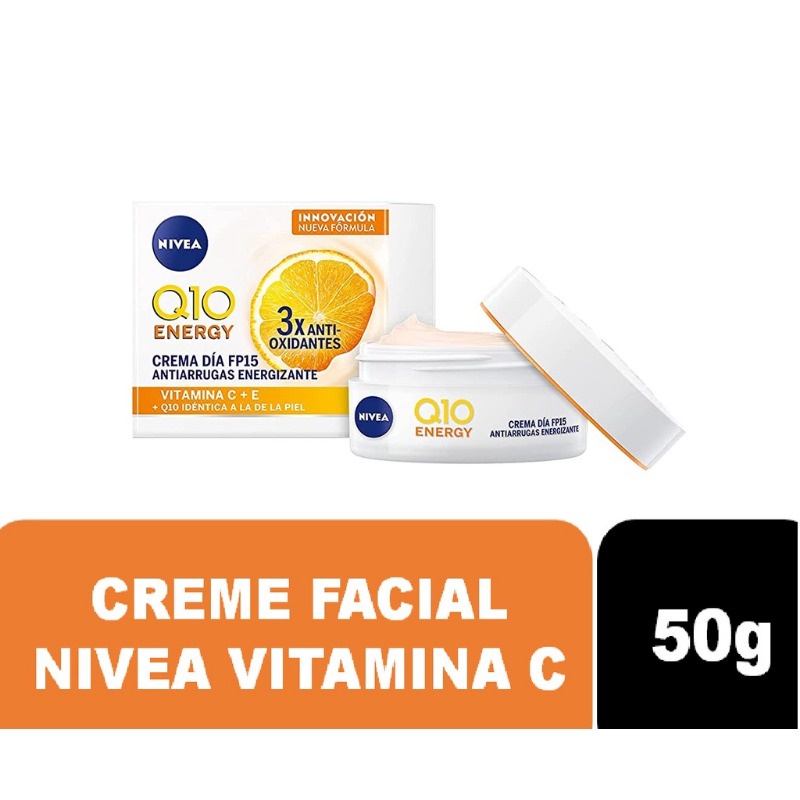 Creme Facial Diurno Antissinais G Nivea Q Energy Plus Vitamina C