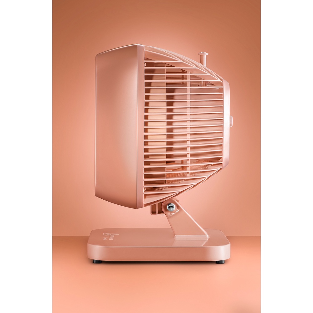 Ventilador De Mesa Ou Parede 30cm 130W 127V ROSA NUDE Oscilante Delta