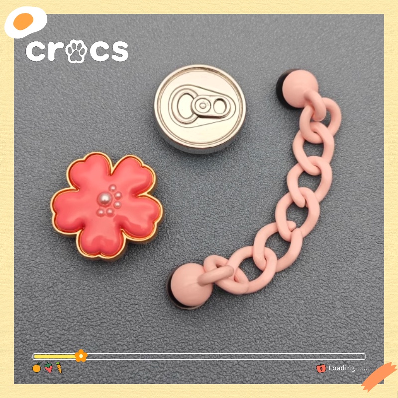 Novo Crocs Metal Jibbitz Cute Shoe Buckle Charme Fashionable Flower