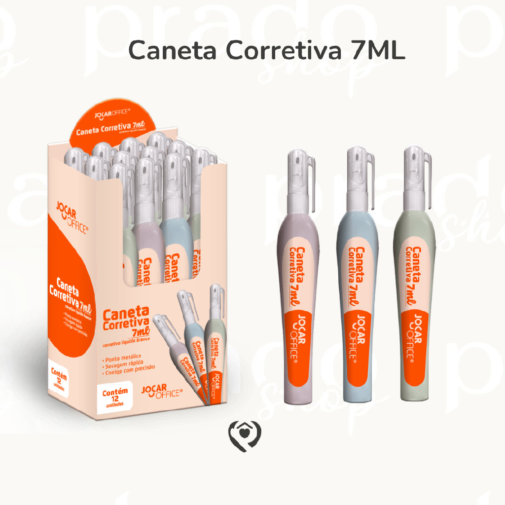 Corretivo Caneta Ml Colorido Jocar Office Shopee Brasil